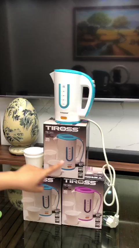 Ấm siêu tốc mini cao cấp TIROSS TS1360