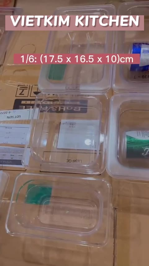 Khay đựng thạch nhựa PC trong suốt siêu bền sâu 10cm có nắp | BigBuy360 - bigbuy360.vn