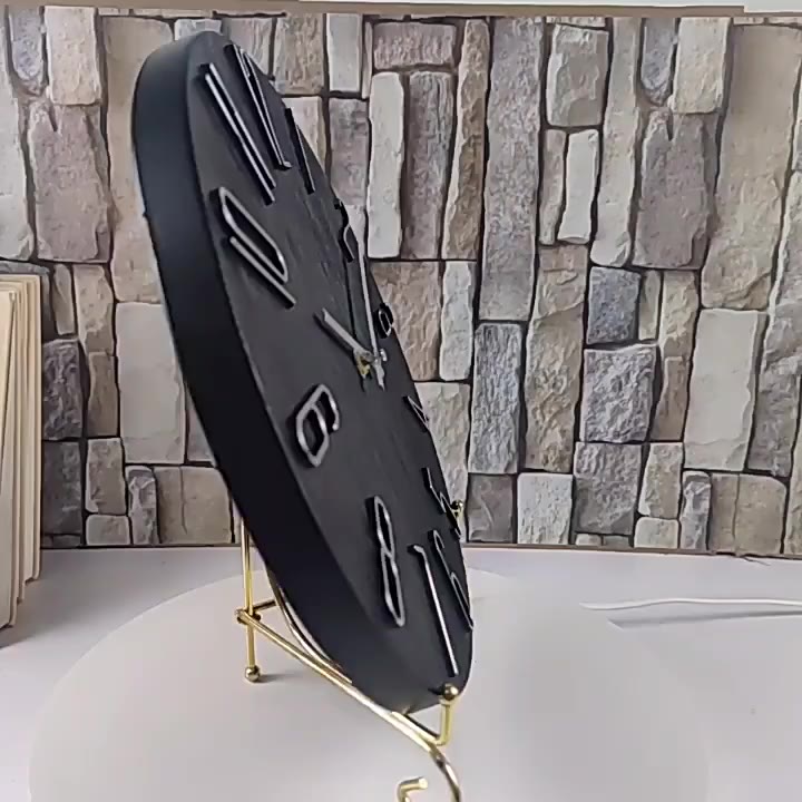 [30-35 CM] Đồng hồ treo tường kim trôi Qhouse, Đồng hồ trang trí decor phòng đẹp nghệ  thuật vân gỗ | BigBuy360 - bigbuy360.vn