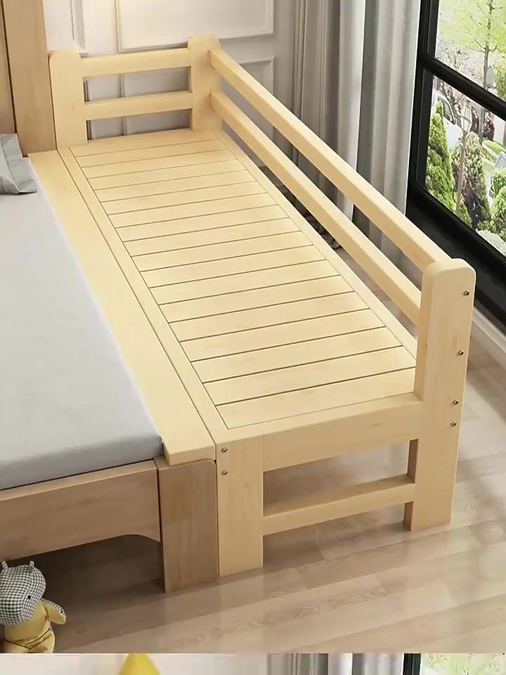 Giường Nối Bằng Gỗ Rắn Nhập Khẩu Mở Rộng Diện Tích Giường Khả Năng Chịu Tải Mạnh Chắc Chắn Và Bền Giường Ghép Cho Trẻ Em | BigBuy360 - bigbuy360.vn