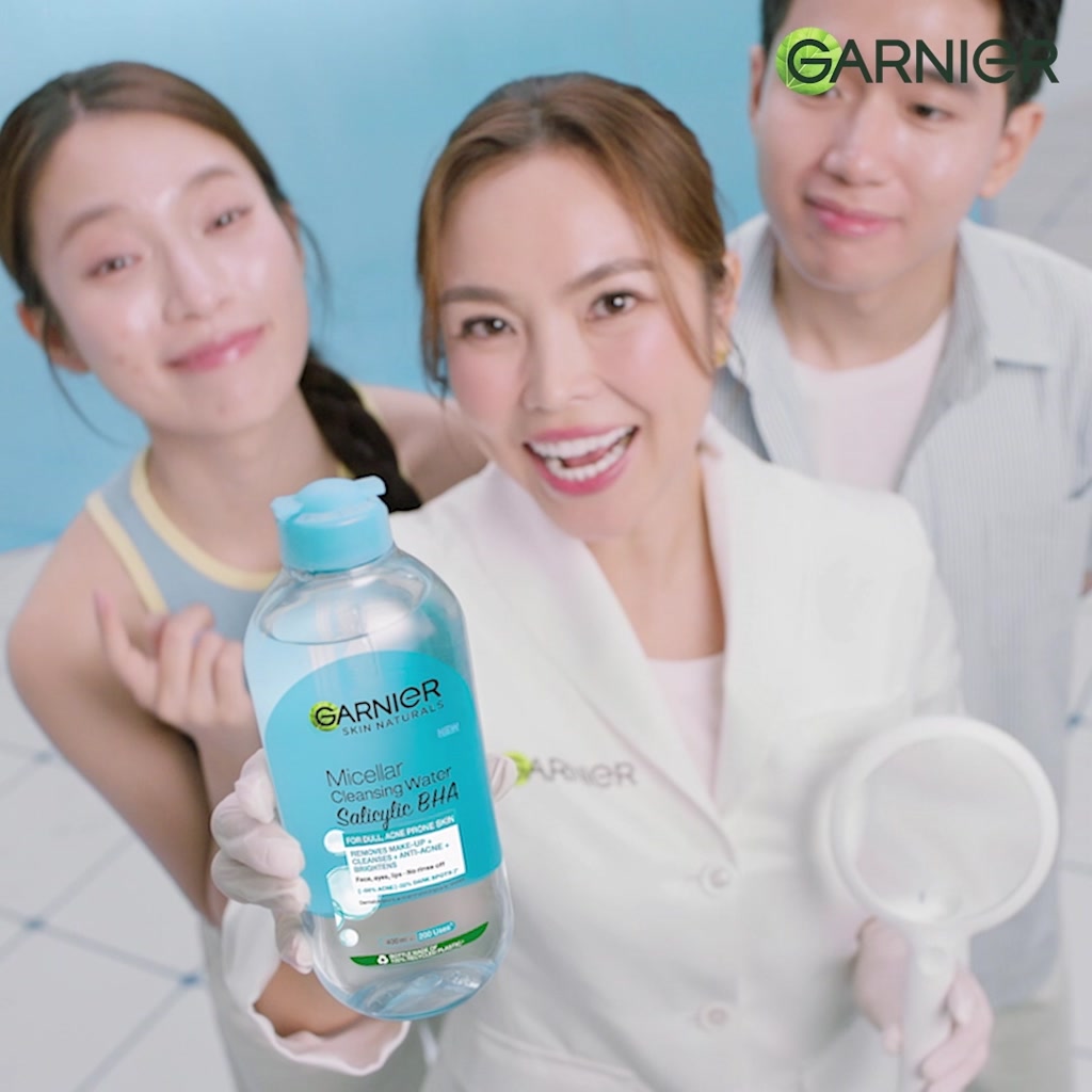 Bộ 2 Nước tẩy trang Garnier Cho Da Dầu Mụn Salicylic BHA Micellar 400ml x 2 (mới) | BigBuy360 - bigbuy360.vn