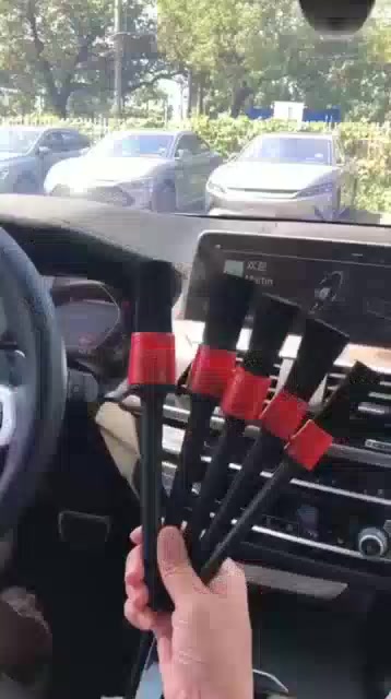 Bộ chổi cọ vệ sinh ô tô (5 món) đa năng