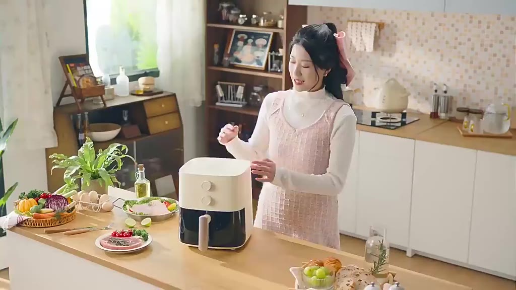 Nồi chiên không dầu Bear 5L QZG-J15M1, công suất 1500W, KHÔNG CẦN LẬT, chiên nướng hơi nước giảm tối đa dầu mỡ | BigBuy360 - bigbuy360.vn