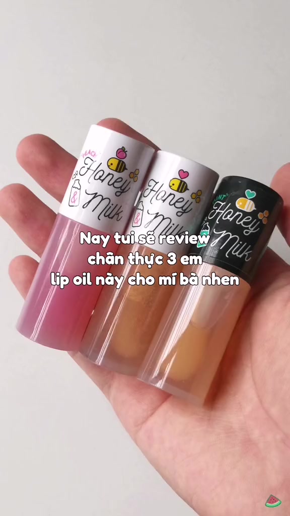 Son Dưỡng Môi Dầu Honey Milk Apieu Lip Oil Căng Bóng Dưỡng Ẩm Chăm Sóc Cho Môi 5g | BigBuy360 - bigbuy360.vn