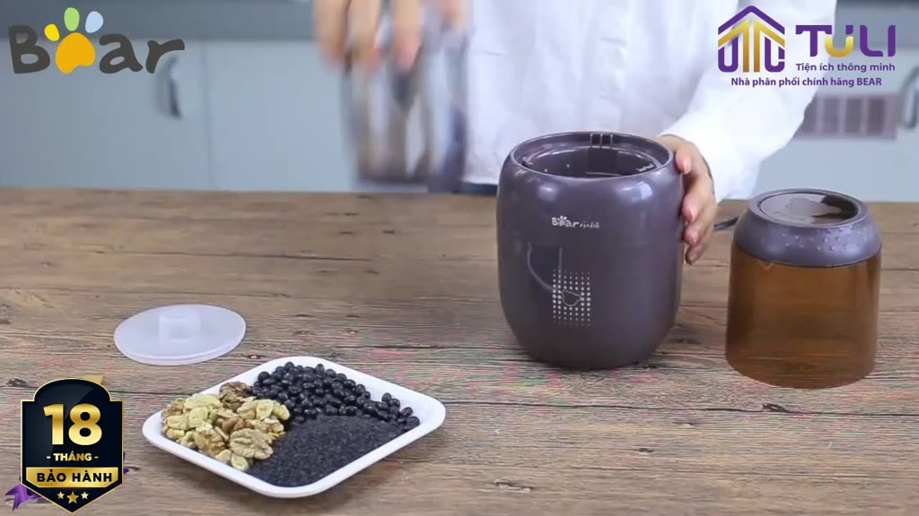 Máy xay bột khô đa năng BEAR FSJ-A03D1S, 300W,4 lưỡi inox, xay cà phê, tiêu, ớt, ngũ cốc,BH 18 tháng | BigBuy360 - bigbuy360.vn