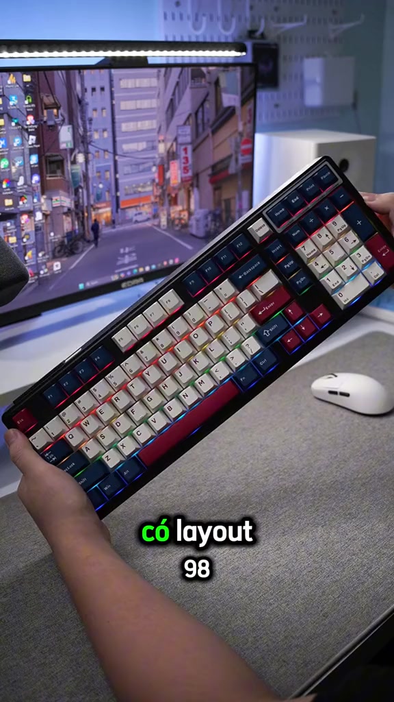 Bàn phím cơ không dây ATAS YG102 - 3 mode kết nối - LED RGB - Có App Marco - Mạch xuôi 5 Pin - Lube sẵn | BigBuy360 - bigbuy360.vn