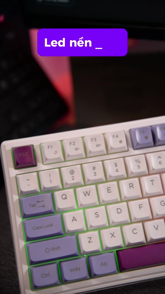 Bàn phím văn phòng chống ồn XUNFOX K81 led nền rainbow 81 phím silent kèm theo nút vặn chỉnh âm lượng và đèn led | BigBuy360 - bigbuy360.vn