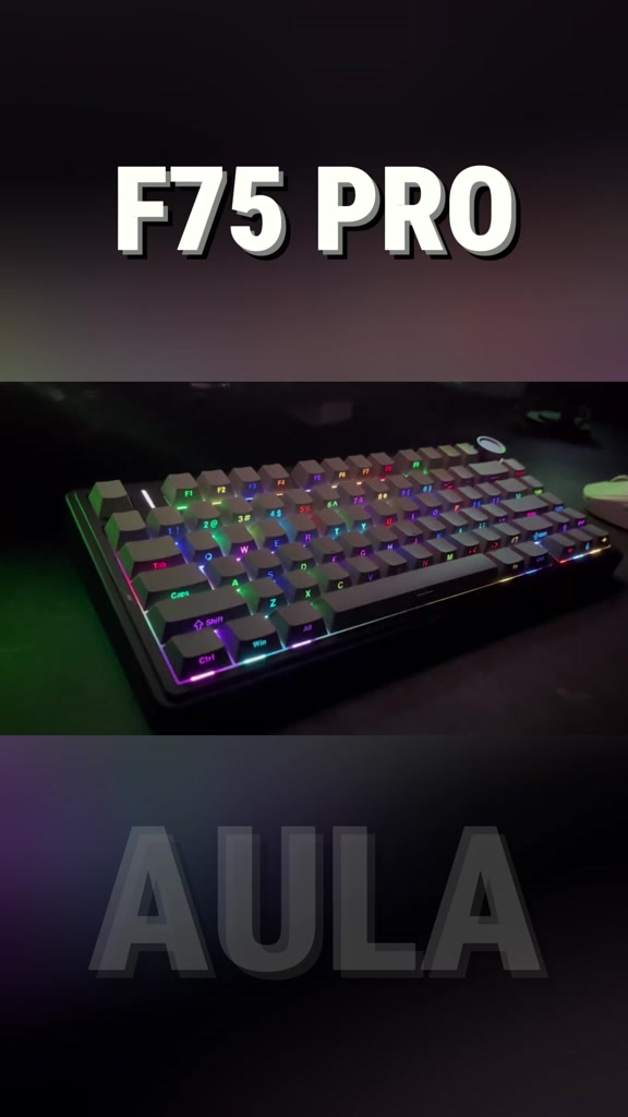 Bàn Phím Cơ 3 Mode AULA F75 Polar Mạch Xuôi Hotswap Kết Nối Không Dây Núm Vặn Đa Năng Chơi game | BigBuy360 - bigbuy360.vn