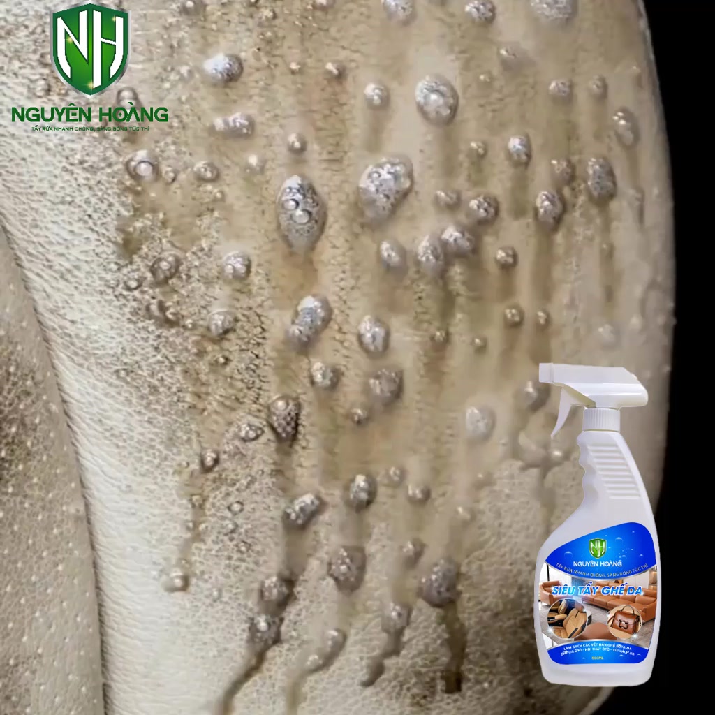 Siêu Tẩy Ghế Ô Tô, Nội Thất Ô Tô, Bề Mặt Da - Nguyên Hoàng