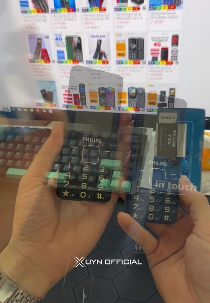 Điện thoại PHILIPS E6220, Dành cho người già, phiên bản 4G VoLTE, 2sim pin khủng | BigBuy360 - bigbuy360.vn