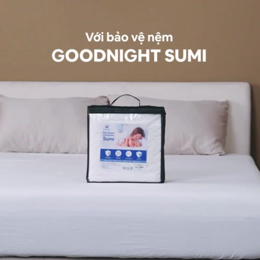 Ga Chống Thấm Vua Nệm Goodnight Sumi, Bảo Vệ Nệm,Tăng Tuổi Thọ Nệm 25cm, Bọc Đệm Chống Thấm Nước | BigBuy360 - bigbuy360.vn