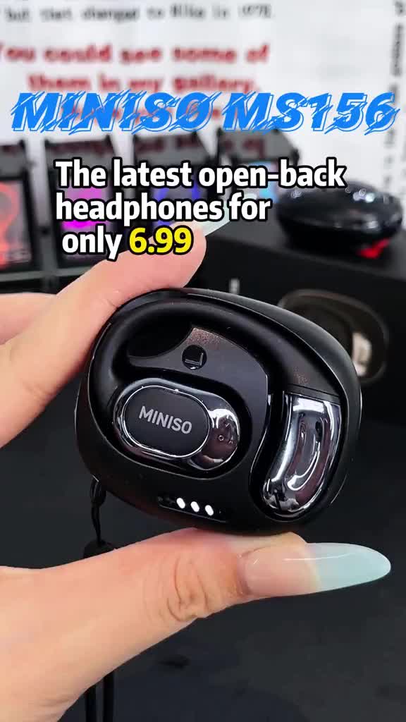 Miniso MS156 Tai Nghe Phiên Dịch AI Tai nghe tai mở Tai nghe Bluetooth loại bỏ tiếng ồn Bluetooth 5.4 Tai nghe không dây IPX5 Tai nghe thể thao chống nước có Mic Tai nghe dẫn truyền xương | BigBuy360 - bigbuy360.vn
