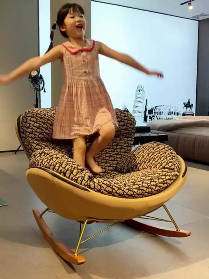 Phong cách Bắc Âu ghế bập bênh phòng khách ban công ghế giải trí nhà phòng ngủ lười sofa đơn ghế ngh | BigBuy360 - bigbuy360.vn