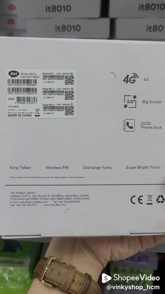 Điện thoại 4G Itel it8010 4G(LTE), xài sim Mobi ok, ưu điểm dùng được pin 5C - Hàng chính hãng | BigBuy360 - bigbuy360.vn