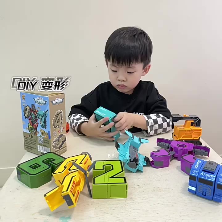 Robot Biến Hình Đồ Chơi Cho Bé Số 0-9 CỠ LỚN