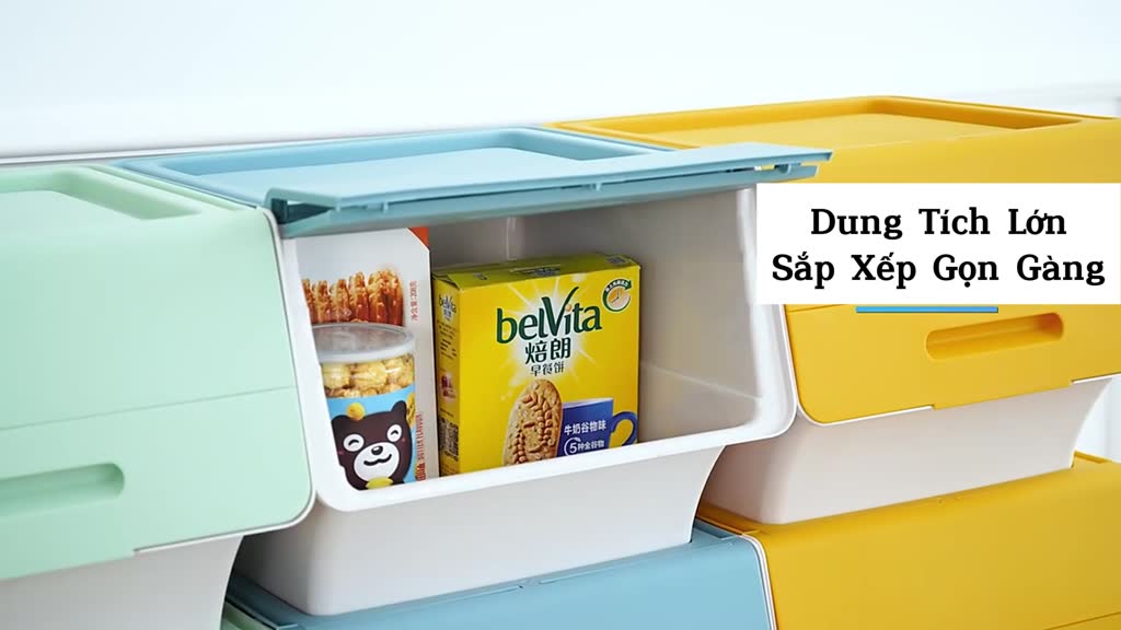 Thùng Đựng Đồ Chơi 3 Nấc Mở