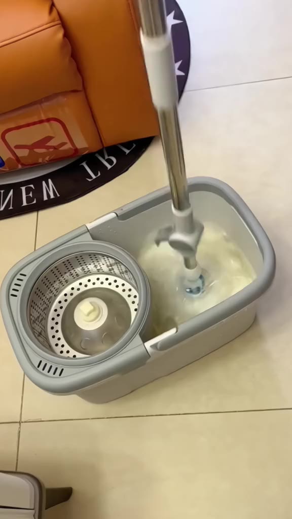 Bộ Cây Lau Nhà Tự Vắt Thông Minh Xoay 360 độ, Chổi Lau Nhà 360 Độ Siêu Bền, Tiết Kiệm Kèm 8 Bông Lau | BigBuy360 - bigbuy360.vn