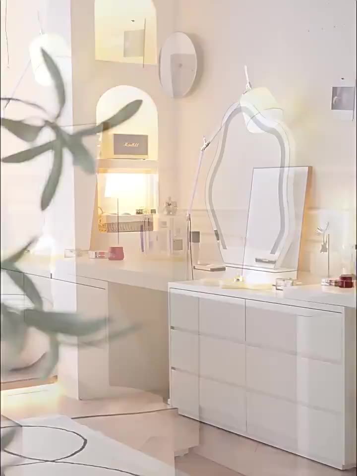 ALVIN bàn trang điểm bàn phấn bàn trang điển đơn giản kèm tủ để đồ tủ lưu trữ tủ đầu giường | BigBuy360 - bigbuy360.vn