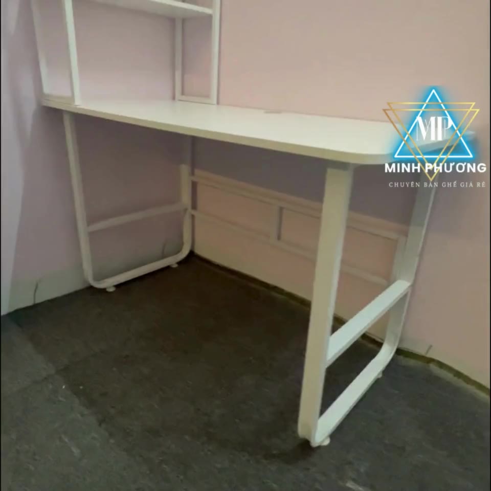 Bàn làm việc, Bàn học tập chân U cong (6) sơn tĩnh điện, Mặt MDF 15mm, chịu tải 250kg. | BigBuy360 - bigbuy360.vn