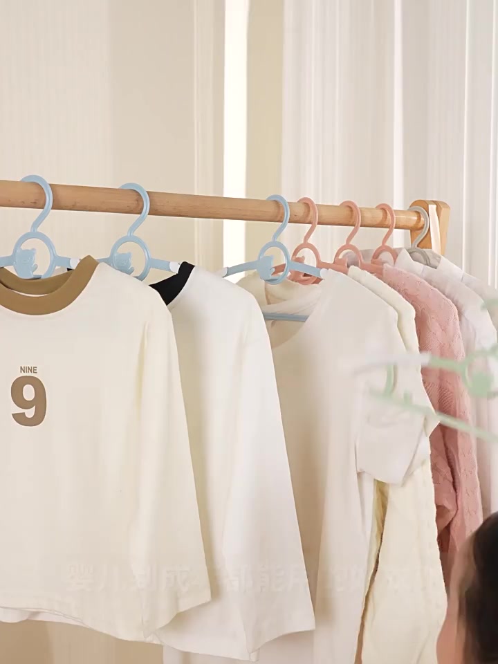 [HÀNG LOẠI 1] Móc treo quần áo trẻ em hình gấu chống trượt điều chỉnh được độ rộng nhựa PP siêu bền | BigBuy360 - bigbuy360.vn
