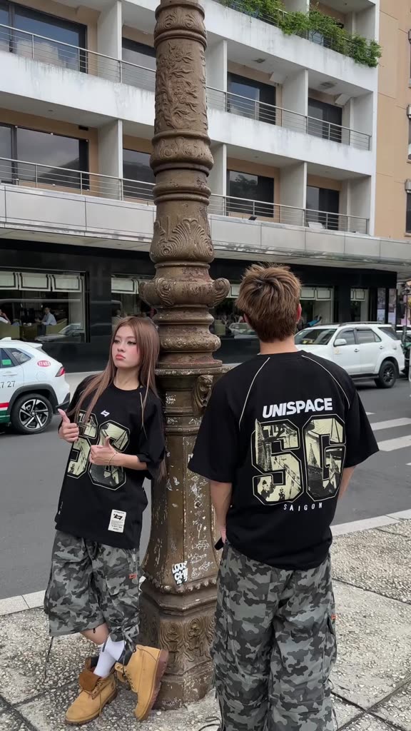 Quần dài túi hộp kaki ống rộng By UniSpace unisex nam nữ Camo Pants | BigBuy360 - bigbuy360.vn