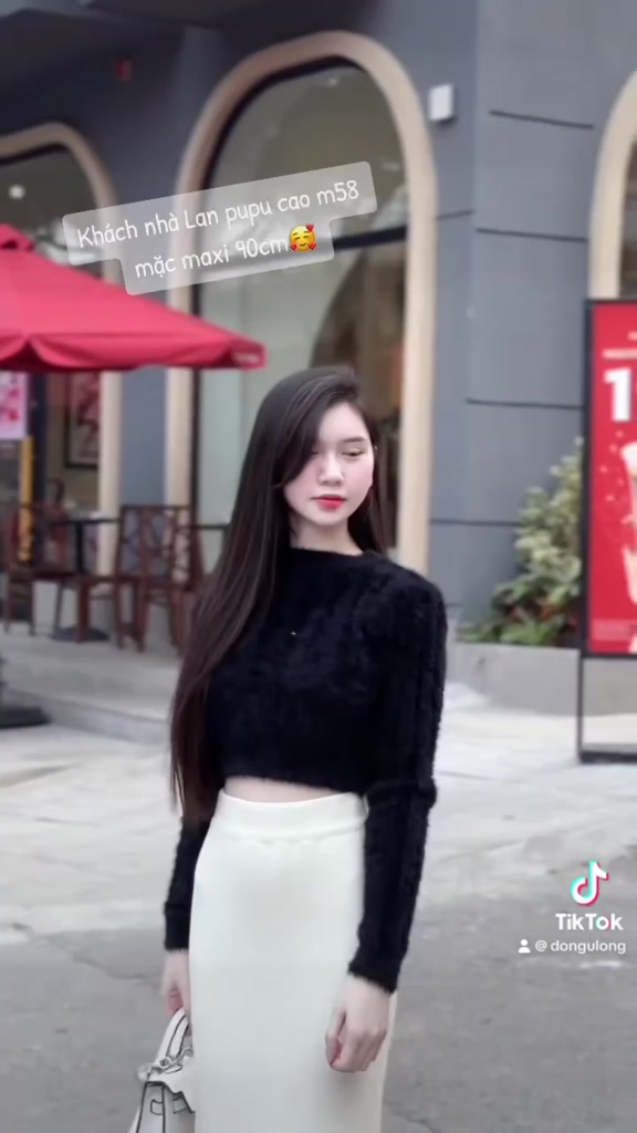 [LAN PUPU] Chân váy Maxi -Len Lông thỏ dáng dài