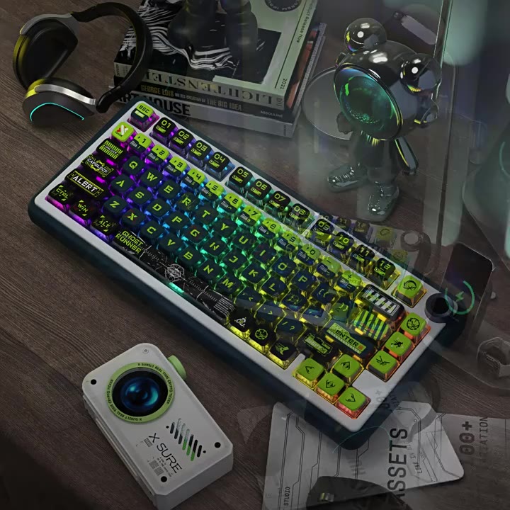 Keycap Pudding Side Transparent xuyên led 4 cạnh nhựa PBT | BigBuy360 - bigbuy360.vn