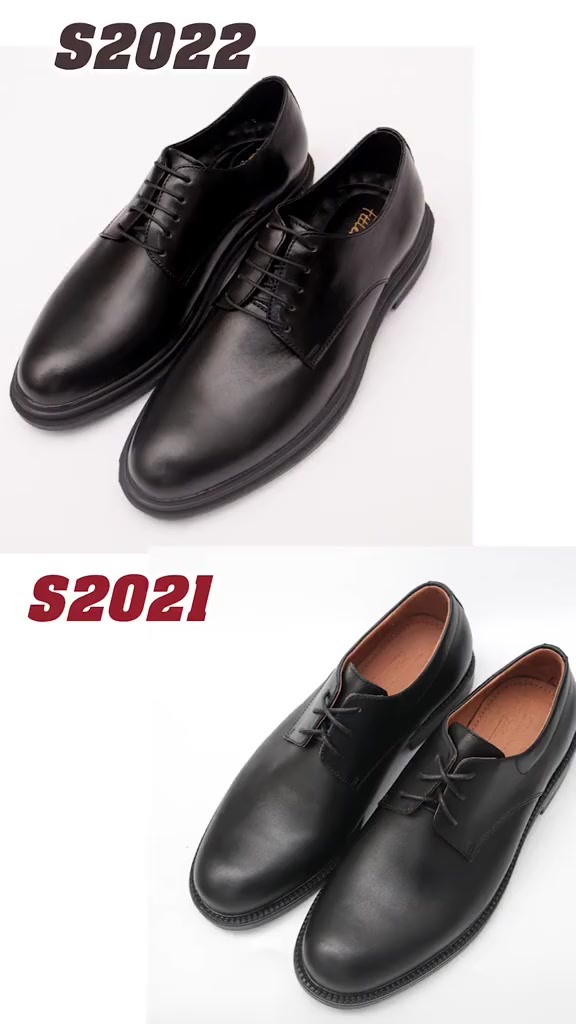 Giày da Derby nam mũi tròn FTT Leather giày tây da bò tăng chiều cao mẫu trơn đế cao su đúc F0301 | BigBuy360 - bigbuy360.vn