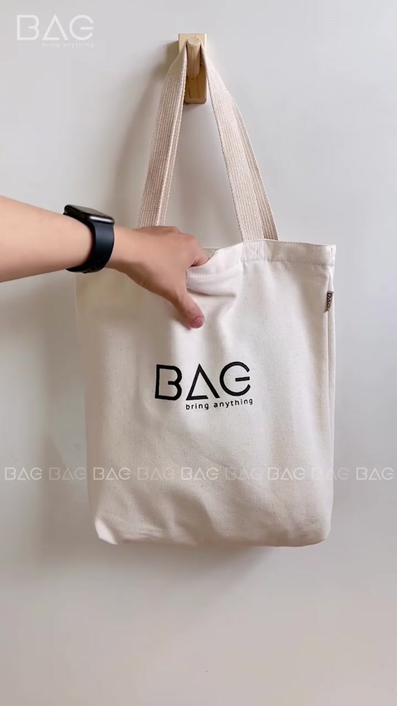 Túi tote vải đeo vai, hàng thiết kế của BAG với phong cách vintage, túi local brand [BAG] | BigBuy360 - bigbuy360.vn