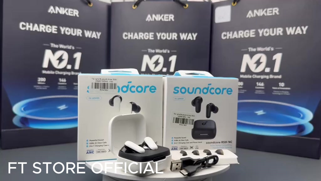 Tai nghe bluetooth Anker A3959 Soundcore P30i (R50i NC) chống ồn ANC Chống nước và bụi IP54 40 giờ phát nhạc | BigBuy360 - bigbuy360.vn