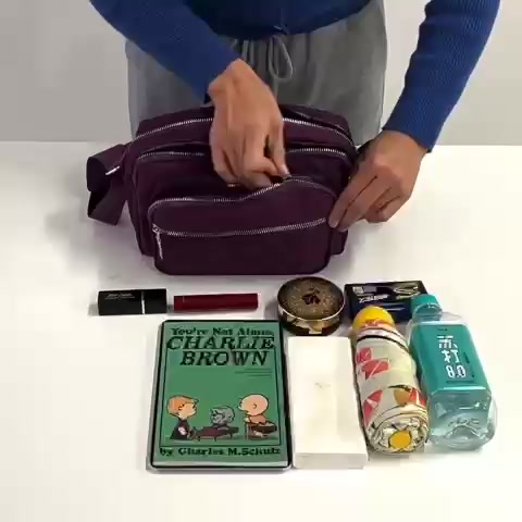 Túi vải đeo chéo nhiều ngăn yenmin93