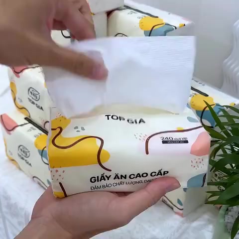 Giấy Ăn Rút Top Gia Thùng 40 Gói Đa Sắc