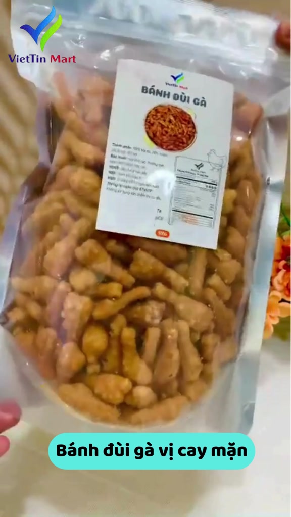 Bánh Đùi Gà Cay Mặn VIETTIN MART 1KG | BigBuy360 - bigbuy360.vn