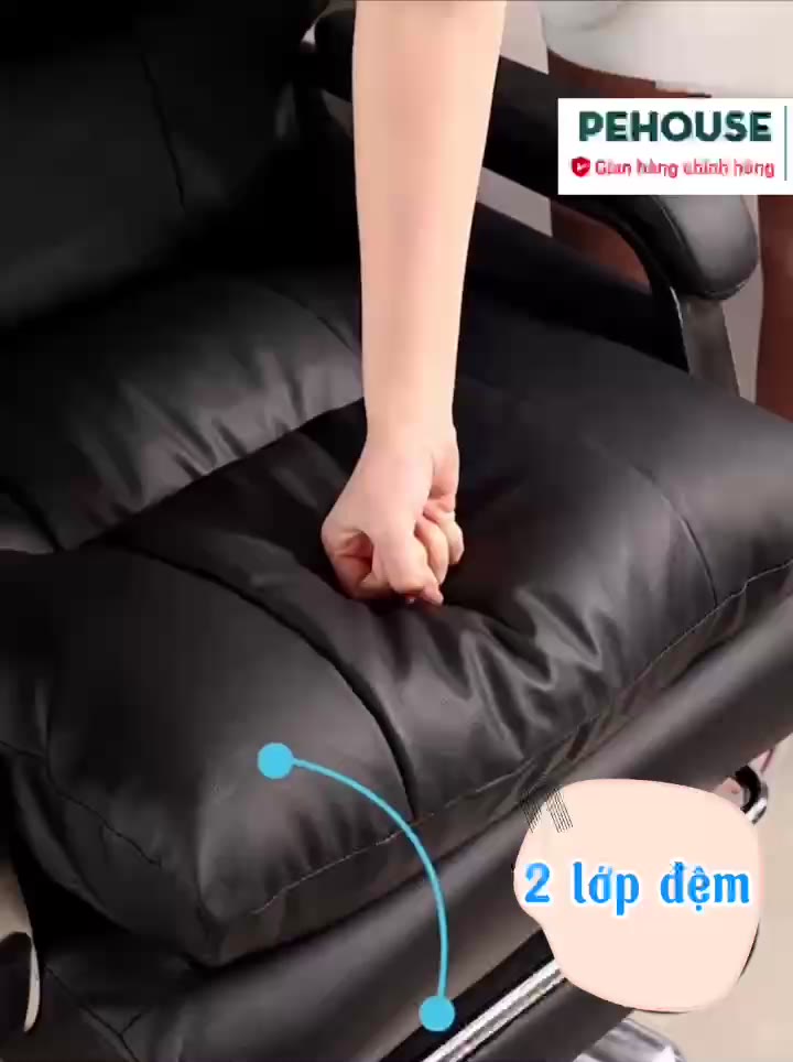 Ghế giám đốc Ghế massage Ghế văn phòng 7 chế độ Ghế xoay văn phòng bọc da PU êm ái An Home Pehouse | BigBuy360 - bigbuy360.vn
