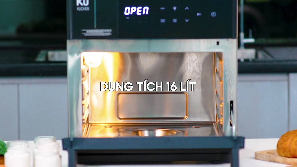 Nồi chiên không dầu kết hợp hấp KUCHEN KU PCL2228 16L bảo hành 24 tháng l Sẵn phụ kiện thay thế | BigBuy360 - bigbuy360.vn