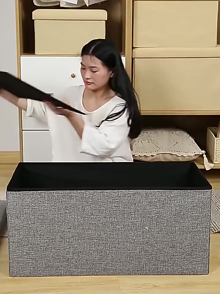 Ghế xếp gấp gọn Hộp Vải Đựng Đồ Đa Năng