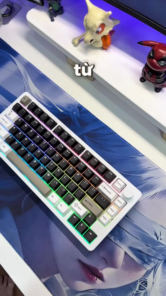 Bàn phím cơ nhôm CNC Attack Shark X86 - 3 mode kết nối- Led RGB- Hotsawp 5pin - Có núm | BigBuy360 - bigbuy360.vn