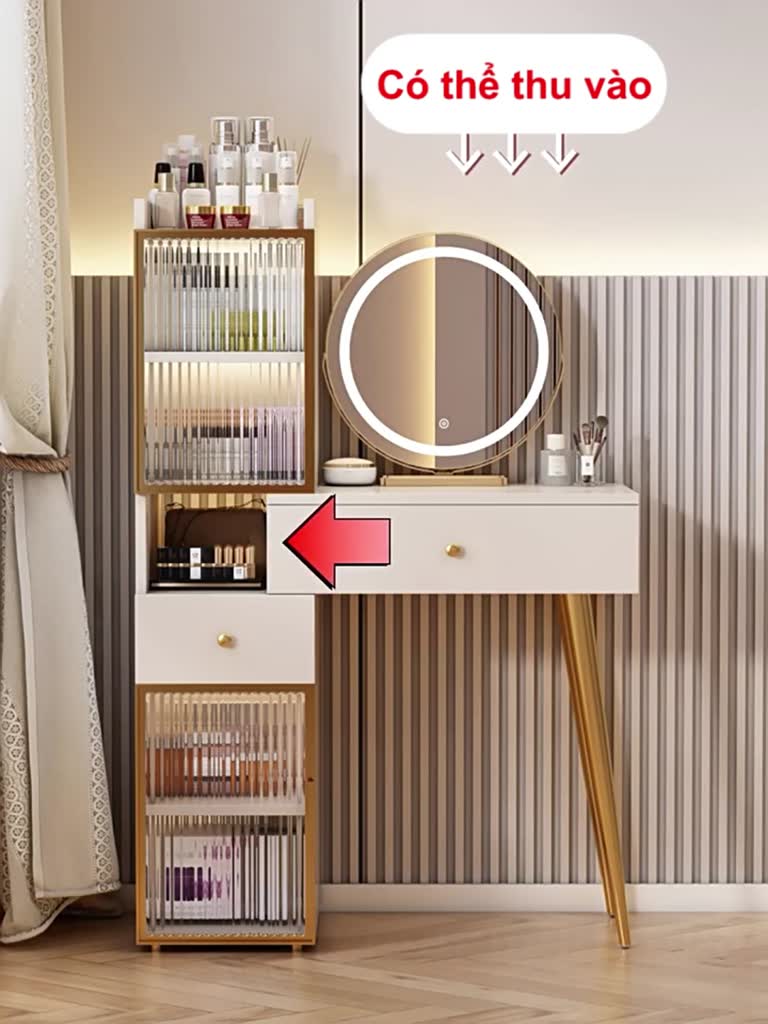 ✨️✨️Bàn Trang Điểm Thông Minh Cao Cấp,HEINO Bàn Phấn Ngồi Bệt Nhập Khẩu Có Ngăn Kéo Để Đồ | BigBuy360 - bigbuy360.vn