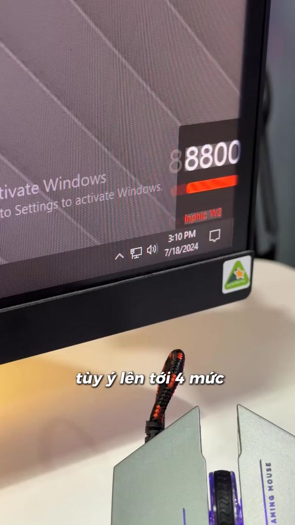 Chuột máy tính gaming SIDOTECH INPHIC W2PRO có dây silent chống ồn 7 nút bấm 8800 DPI app laptop pc | BigBuy360 - bigbuy360.vn