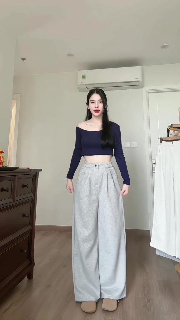 Quần Nỉ Nữ Ống Rộng Vải Nỉ Ép Mịn Loại 1, Quần Nỉ Dáng Suông Form Rộng Dài Thể Thao Cá Tính MA99 | BigBuy360 - bigbuy360.vn