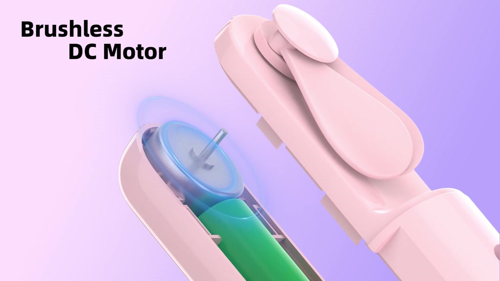 Quạt mini cầm tay GOOJODOQ, 3 tốc độ, cánh quạt bền bỉ sạc Type-c | BigBuy360 - bigbuy360.vn