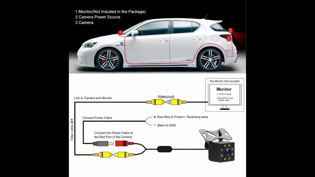 (CÓ SHIP HỎA TỐC) CAM LÙI DÀNH CHO Ô TÔ CHỐNG NƯỚC 8 LED VUÔNG