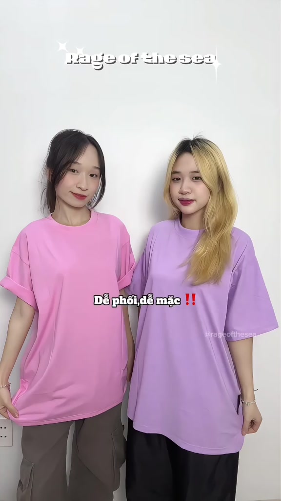 (TẶNG KÈM HỘP GIẤY)ÁO THUN/T-SHIRT CỔ TRÒN UNISEX NAM NỮ FORM ÂU RAGE OF THE SEA (ROTS STUDIO) "DOUBLE RAGE OF THE SEA" | BigBuy360 - bigbuy360.vn