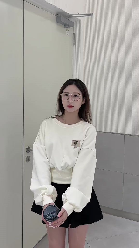 Áo kiểu nữ Timo, áo nỉ, áo sweater nữ dáng croptop tay dài phong cách Hàn Quốc AOT180 | BigBuy360 - bigbuy360.vn