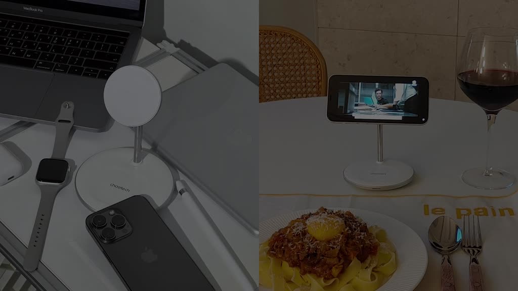 Đế sạc không dây, hít nam châm 2in1 Choetech T581-F