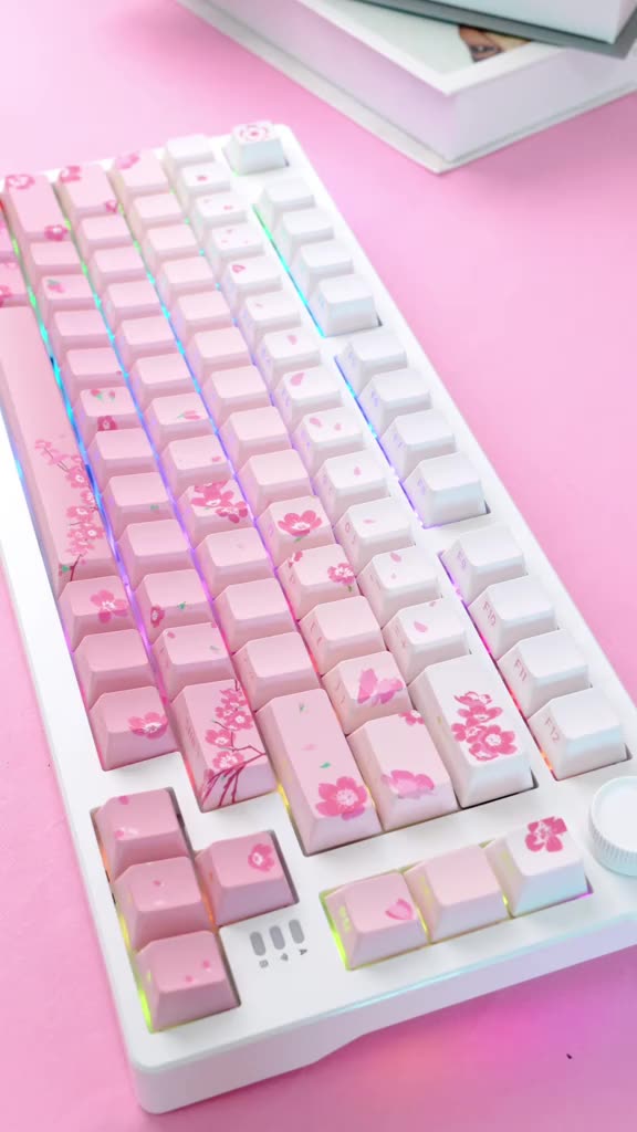 Bàn phím cơ Gaming DAREU EK75 PRO Sakura Pink (TRIPLE MODE: Type-C - Bluetooth - USB 2.4G ) | BigBuy360 - bigbuy360.vn