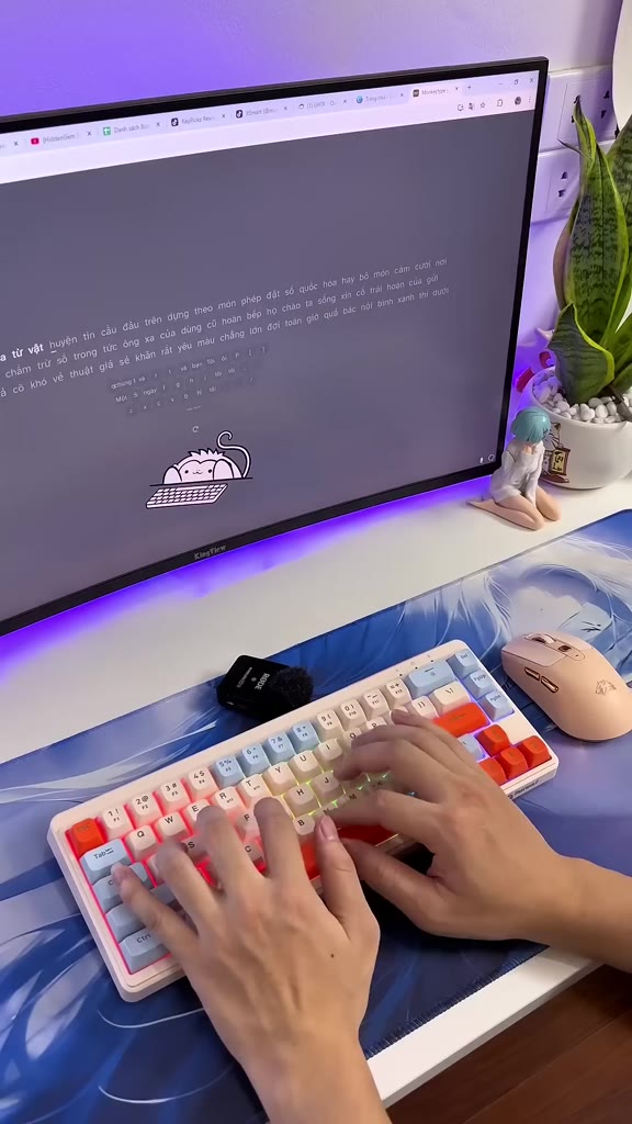 Bộ Bàn Phím Và Chuột Bluetooth FreeWolf M68 LED Pro Gõ Siêu Êm Pin Sạc Keycap PBT Cho Pc Lap | BigBuy360 - bigbuy360.vn