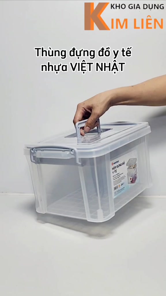 Thùng đựng đồ y tế trong nhựa VIỆT NHẬT - 2 tầng, khay phân loại thuốc, đồ dùng sửa chữa - 6576/7-1 | BigBuy360 - bigbuy360.vn
