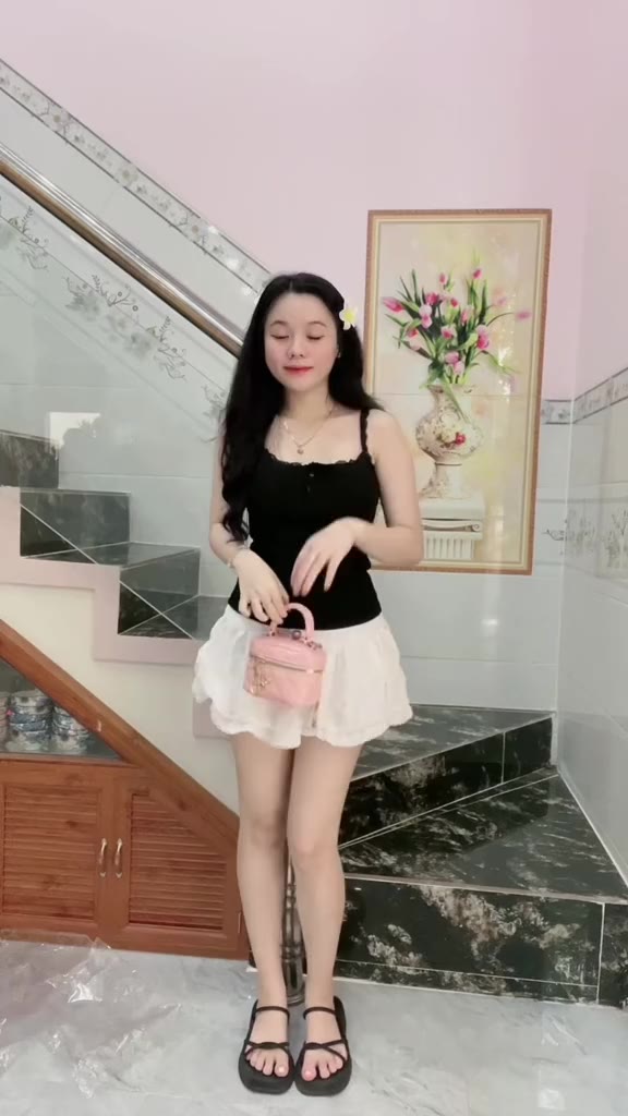 BARE_ Áo Hai Dây Phối Ren Nút Khoá Form Ôm Body Có Mút dáng basic chất thun gân tăm dày dặn-A289 | BigBuy360 - bigbuy360.vn