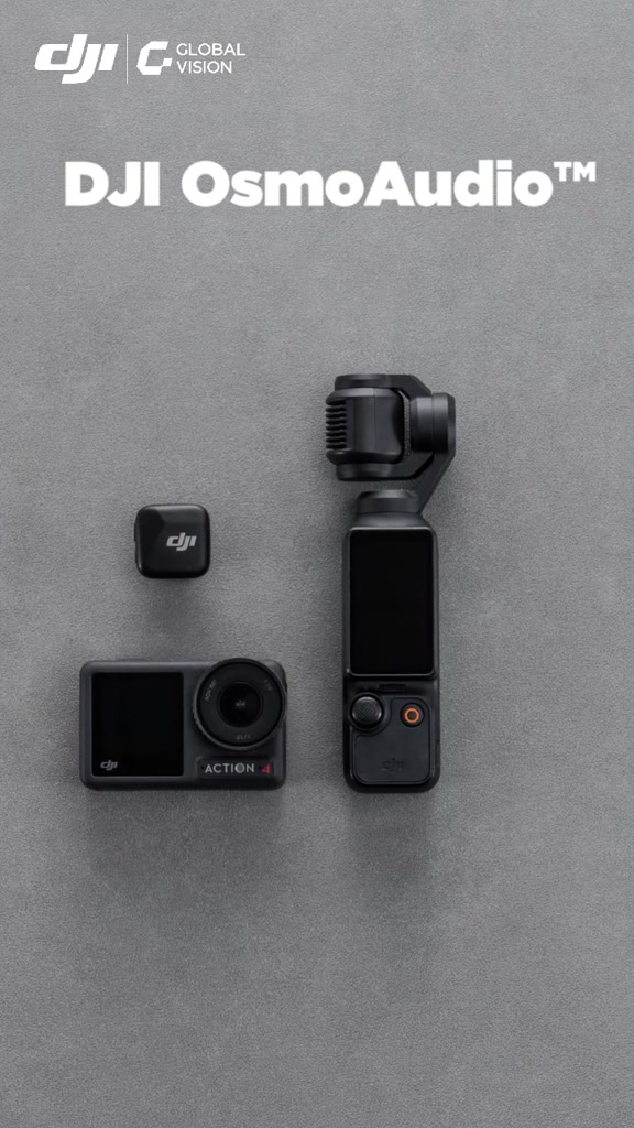 DJI thiết bị quay vlog Mic Mini thu âm không dây nhỏ gọn khử ồn 2 cấp độ, camera hành động chính hãng (DJI Mic Mini) | BigBuy360 - bigbuy360.vn
